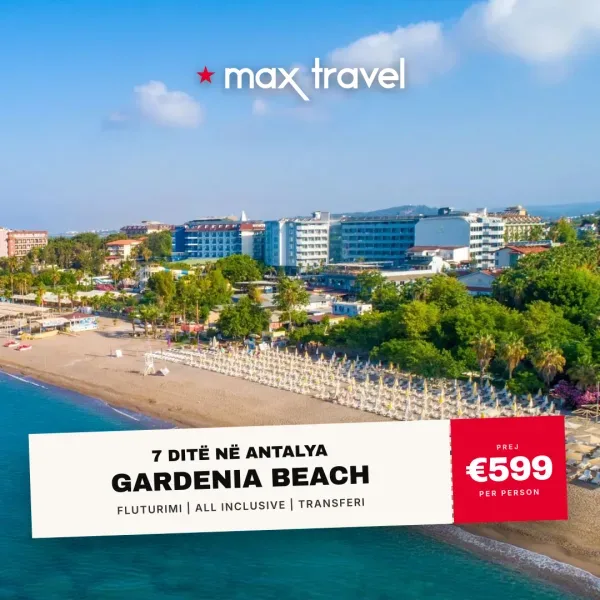 Gardenia Beach — pushime Antalya 31 maj 2026