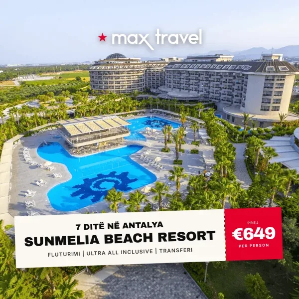 Sunmelia Beach Resort — pushime Antalya 14 qershor 2026