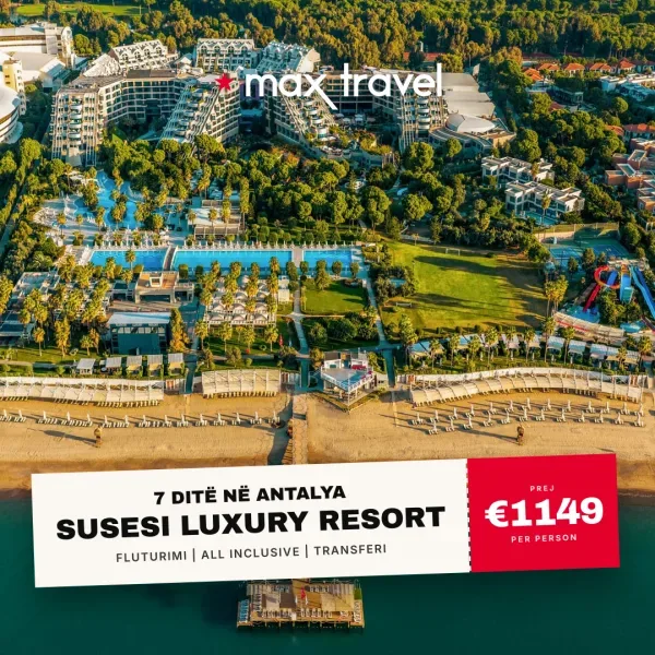 Susesi Luxury Resort — pushime Antalya 14 qershor 2026