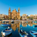 Malta-church-boats