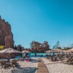 The-Land-of-Legends-Theme-Park-Sundbeds-and-Pool-in-Turkey