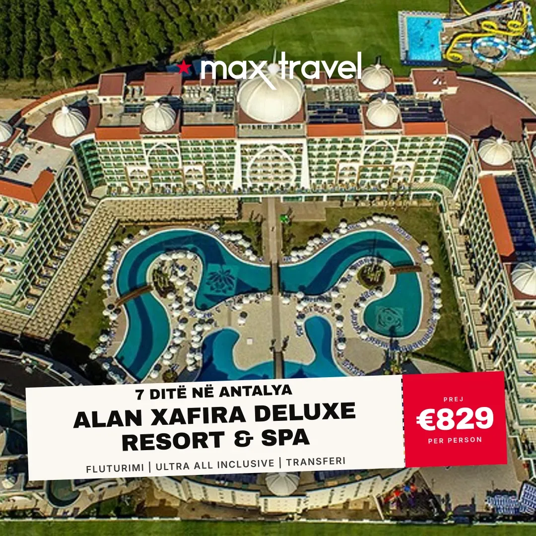 Alan Xafira Deluxe Resort & Spa — pushime Antalya 15 Gusht 2026 nga €829 për person, all inclusive 7 ditë