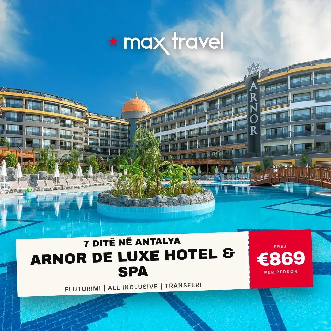 Arnor De Luxe Hotel & Spa — pushime Antalya 15 Gusht 2026 nga €869 për person, all inclusive 7 ditë