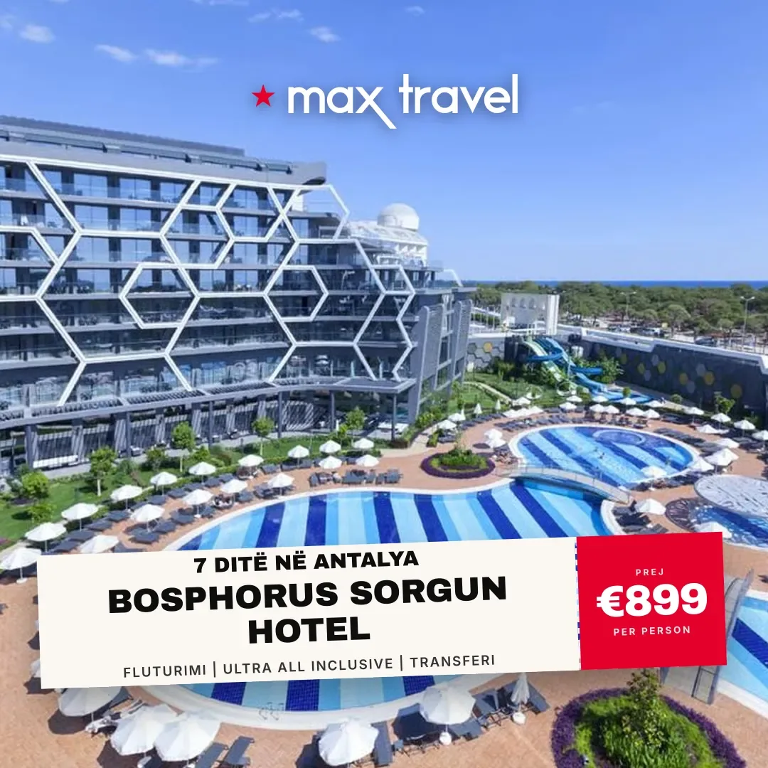 Bosphorus Sorgun Hotel — pushime Antalya 29 Gusht 2026 nga €899 për person, all inclusive 7 ditë
