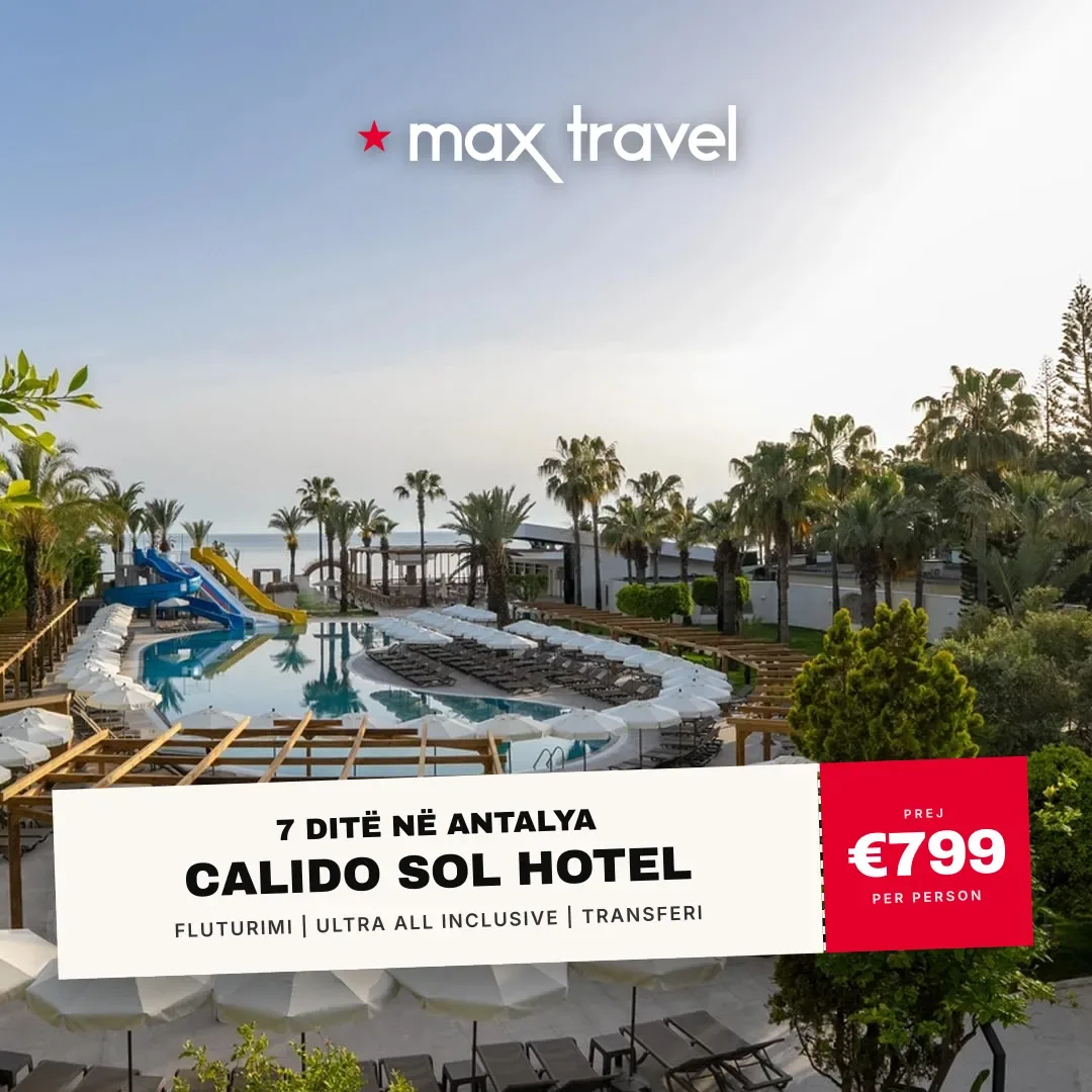 Calido Sol Hotel — pushime Antalya 21 Gusht 2026 nga €799 për person, all inclusive 7 ditë