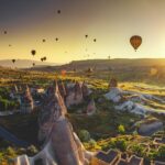 cappadocia sunrise with hot air balloons