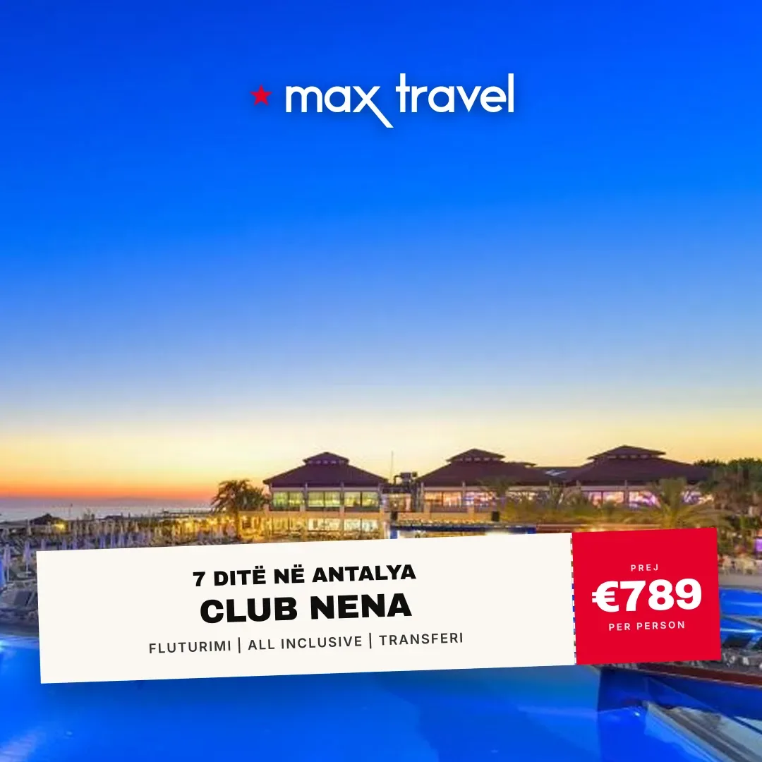 Club Nena — pushime Antalya 29 Gusht 2026 nga €789 për person, all inclusive 7 ditë