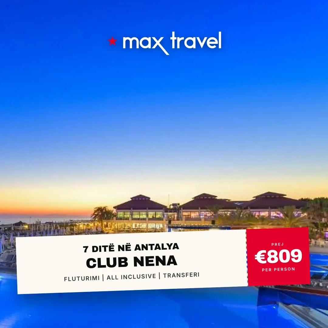 Club Nena — pushime Antalya 15 Gusht 2026 nga €809 për person, all inclusive 7 ditë