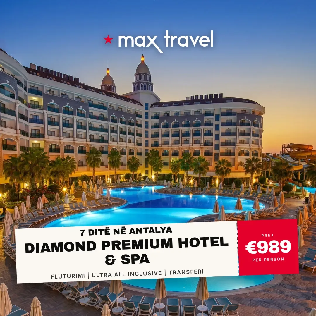 Diamond Premium Hotel & Spa — pushime Antalya 15 Gusht 2026 nga €989 për person, all inclusive 7 ditë