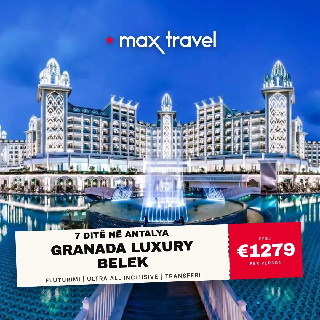 Granada Luxury Belek — pushime Antalya 11 Korrik 2026 nga €1279 për person, all inclusive 7 ditë