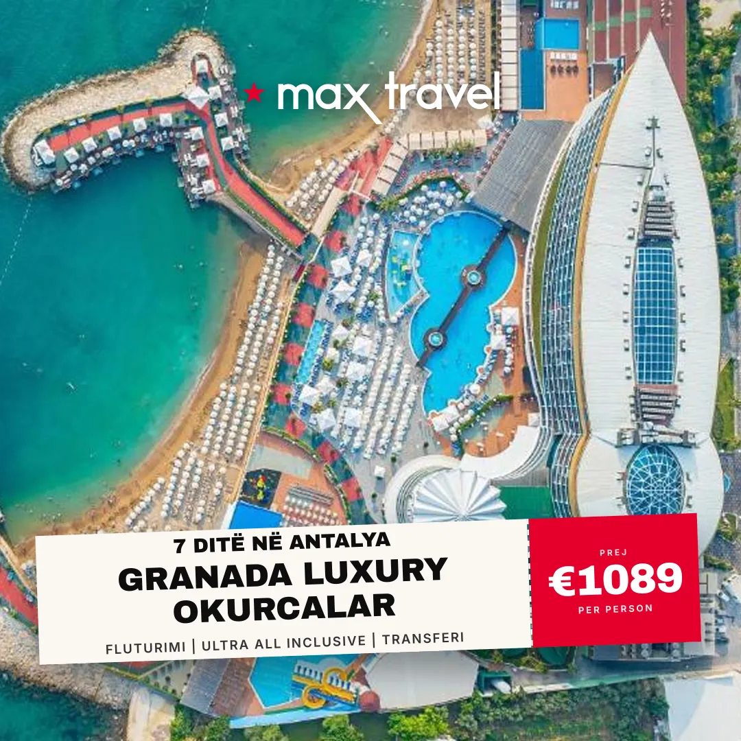 Granada Luxury Okurcalar — pushime Antalya 9 Korrik 2026 nga €1089 për person, all inclusive 7 ditë