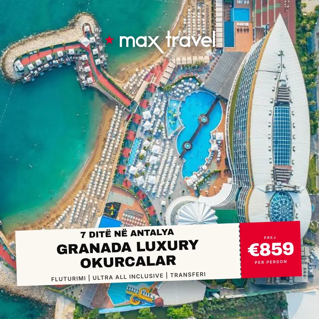 Granada Luxury Okurcalar — pushime Antalya 27 Shtator 2026 nga €859 për person, all inclusive 7 ditë
