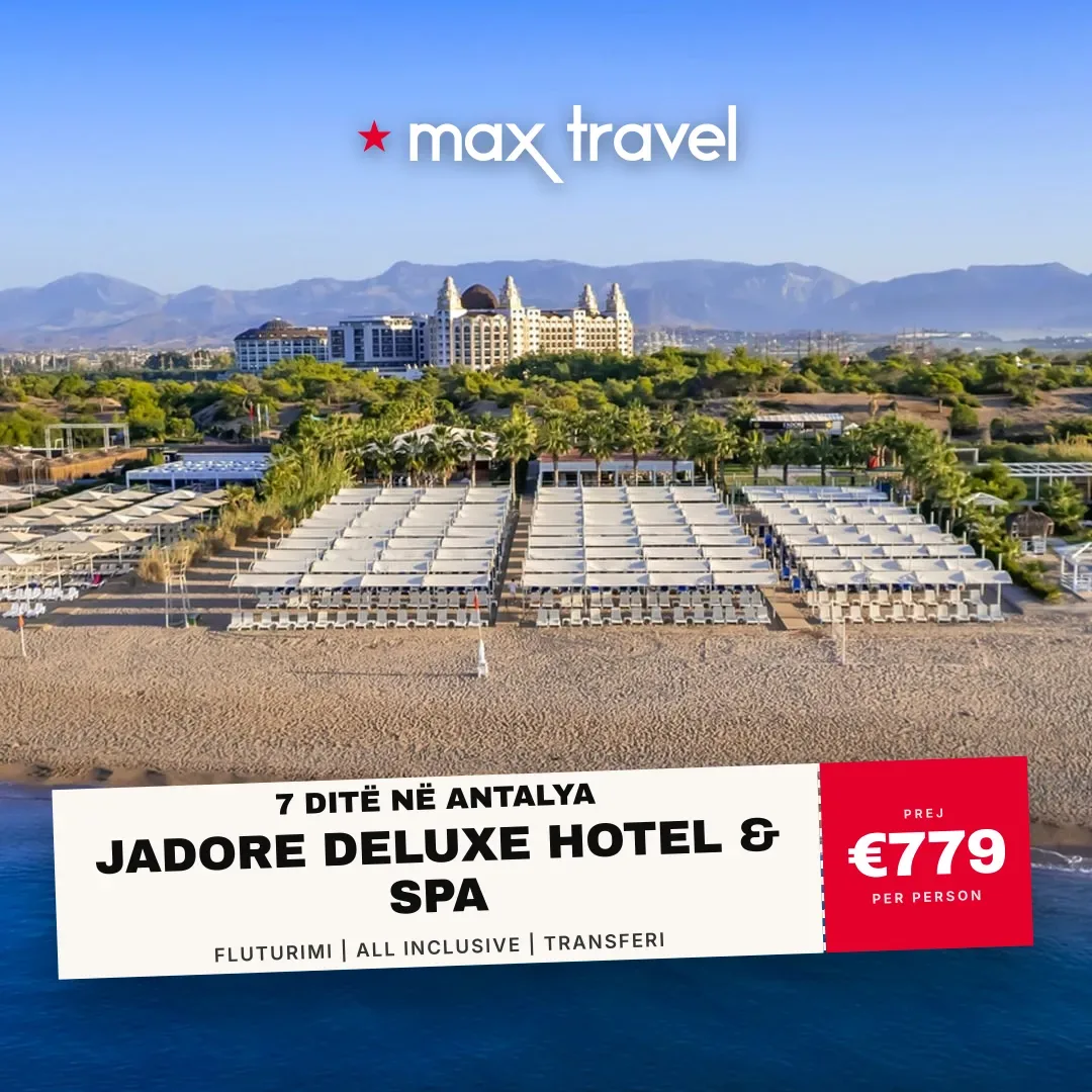 Jadore Deluxe Hotel & Spa — pushime Antalya 15 Gusht 2026 nga €779 për person, all inclusive 7 ditë