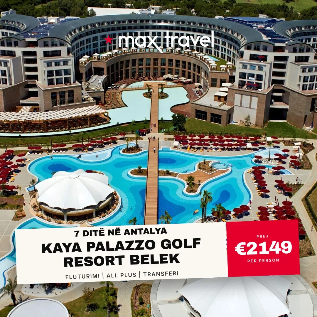 Kaya Palazzo Golf Resort Belek — pushime Antalya 21 Gusht 2026 nga €2149 për person, all inclusive 7 ditë