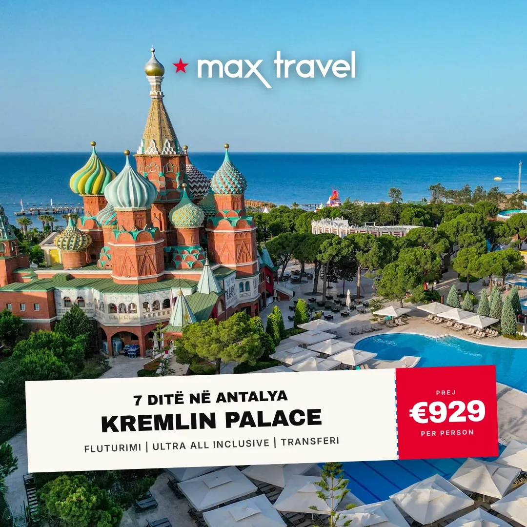 Kremlin Palace — pushime Antalya 27 Shtator 2026 nga €929 për person, all inclusive 7 ditë