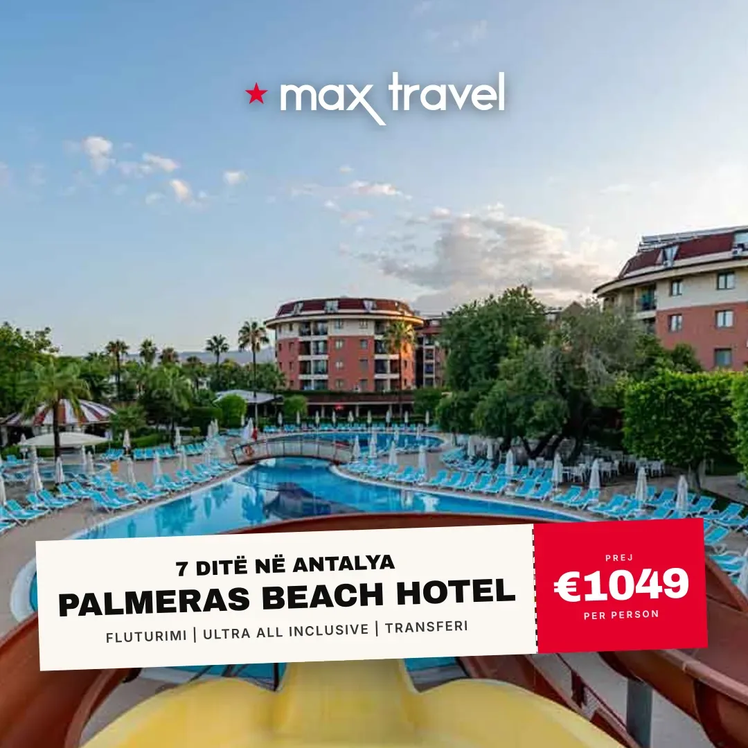 Palmeras Beach Hotel — pushime Antalya 21 Gusht 2026 nga €1049 për person, all inclusive 7 ditë