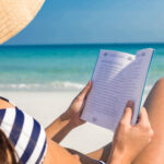 reading on the beach