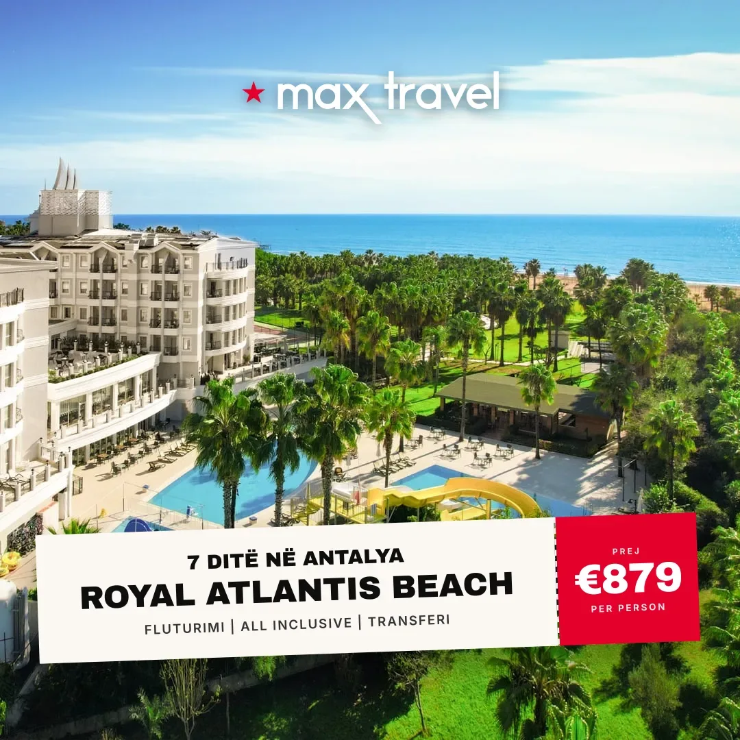 Royal Atlantis Beach — pushime Antalya 29 Gusht 2026 nga €879 për person, all inclusive 7 ditë