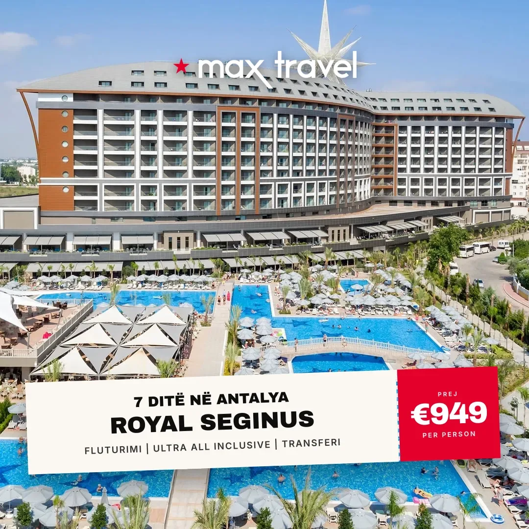 Royal Seginus — pushime Antalya 27 Shtator 2026 nga €949 për person, all inclusive 7 ditë
