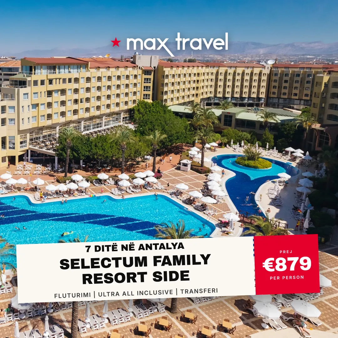 Selectum Family Resort Side — pushime Antalya 2 Korrik 2026 nga €879 për person, fluturim nga Prishtina, all inclusive 7 ditë