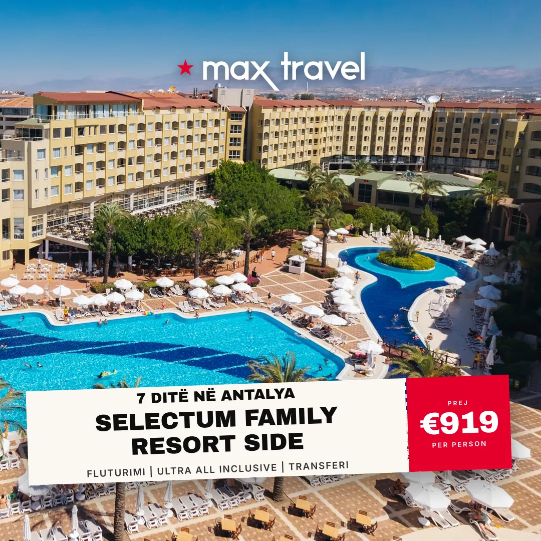 Selectum Family Resort Side — pushime Antalya 3 Korrik 2026 nga €919 për person, fluturim nga Prishtina, all inclusive 7 ditë