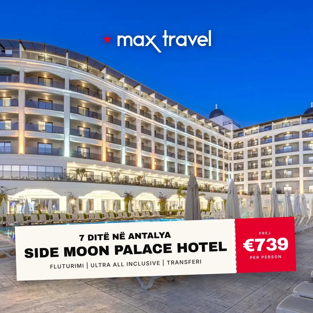 Side Moon Palace Hotel — pushime Antalya 29 Gusht 2026 nga €739 për person, all inclusive 7 ditë