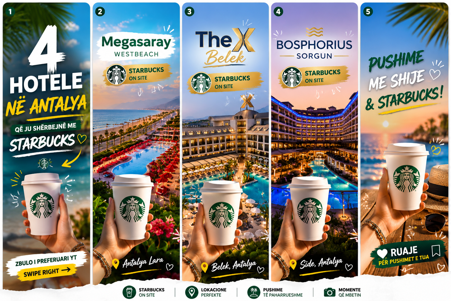 Hoteler në Antalya që ofrojnë Starbucks në All Inclusive — Max Travel
