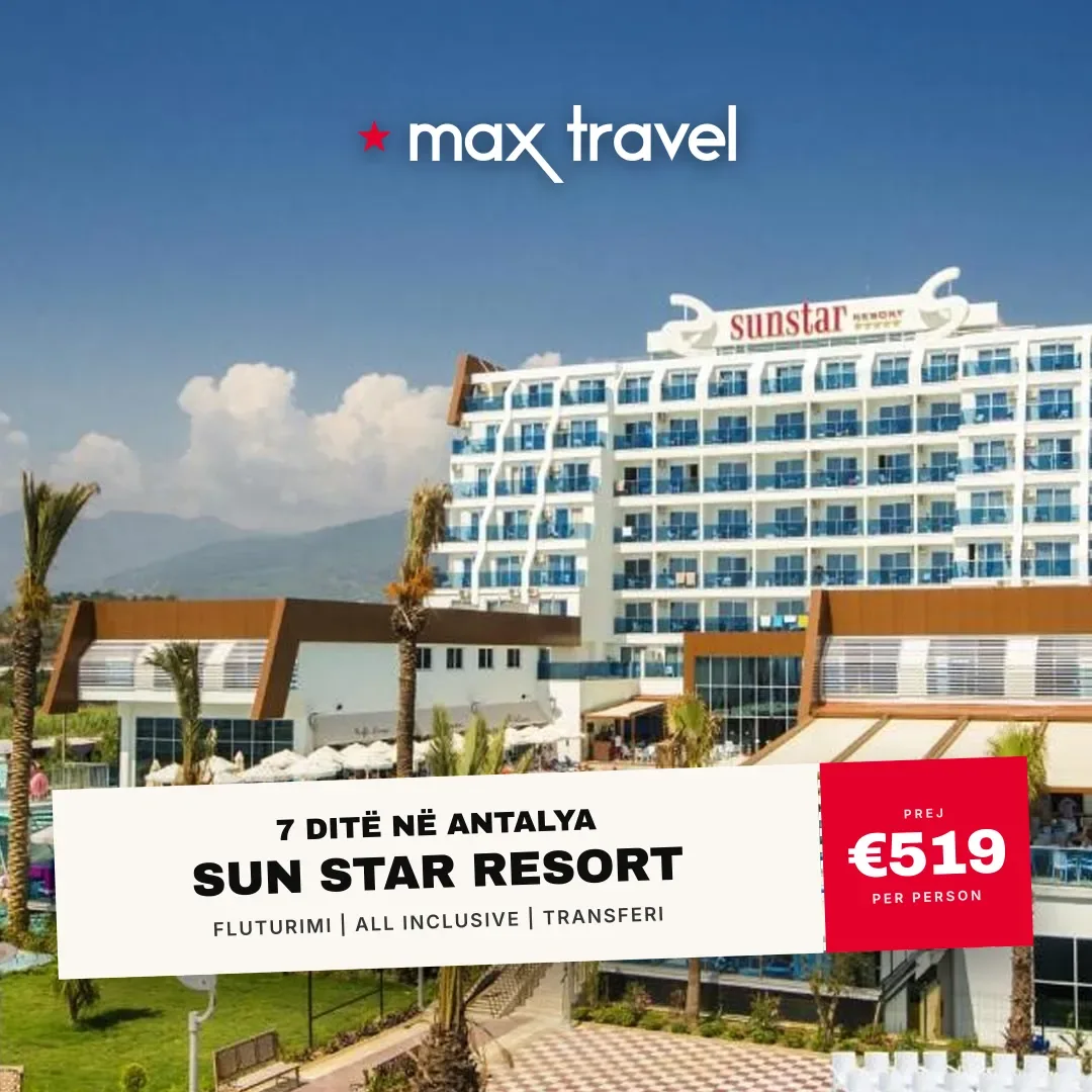 Sun Star Resort — pushime Antalya 27 Shtator 2026 nga €519 për person, all inclusive 7 ditë