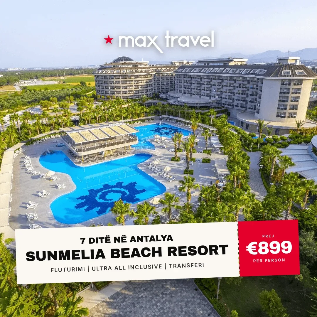 Sunmelia Beach Resort — pushime Antalya 15 Gusht 2026 nga €899 për person, all inclusive 7 ditë