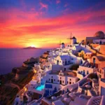 sunset-over-oia-village-on-santorini-island-greece-oia-sunset-santorini-island-greece-ai-generated-free-photo