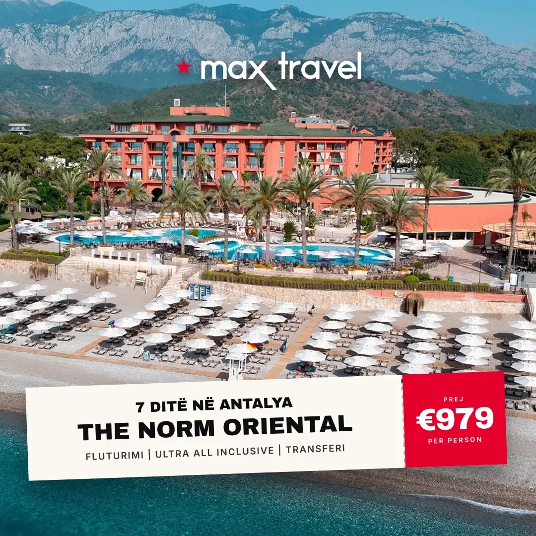 The Norm Oriental — pushime Antalya 27 Shtator 2026 nga €979 për person, all inclusive 7 ditë