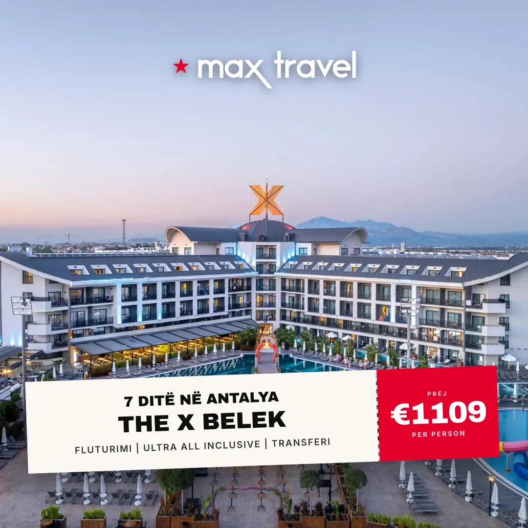 The X Belek — pushime Antalya 15 Gusht 2026 nga €1109 për person, all inclusive 7 ditë