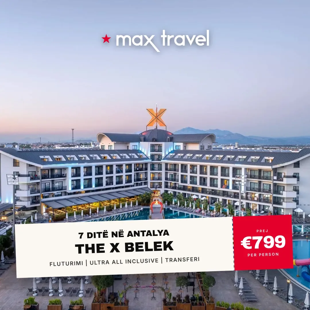 The X Belek — pushime Antalya 27 Shtator 2026 nga €799 për person, all inclusive 7 ditë