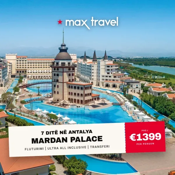 Mardan Palace — pushime Antalya 16 qershor 2026