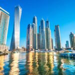 united-arab-emirates-dubai-in-pictures-beautiful-places-to-photograph-dubai-marina-skyline-sunset
