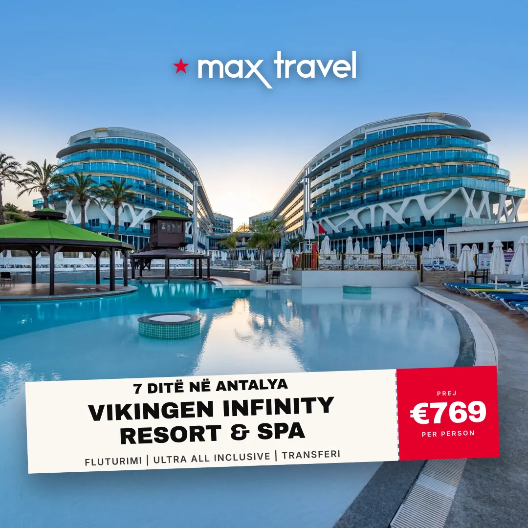 Vikingen Infinity Resort & Spa — pushime Antalya 2 Korrik 2026 nga €769 për person, fluturim nga Prishtina, all inclusive 7 ditë